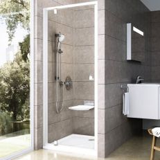 Душові двері Ravak Pivot 90 см PDOP1-90 білі+transparent (03G70101Z1)