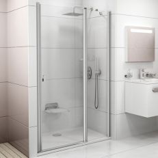 Душові двері Ravak Chrome 120 см CSD2-120 білі+transparent (0QVGC100Z1)