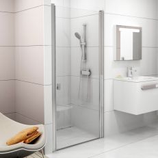 Душові двері Ravak Chrome 80 см CSD1-80 білі+transparent (0QV40100Z1)