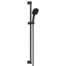 Душевой набор со штангой, 2 режима струи Grohe QuickFix Vitalio Comfort 110 чёрный матовый (269302431)