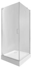 Душова кабіна Qtap Aquarius Clear 90x90 см на дрібному піддоні Unisquare (AQUACRM1099SC6UNIS309915)