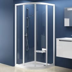 Душевой уголок Ravak Supernova 90 см SKCP4-90 белый+grape (31170100ZG)