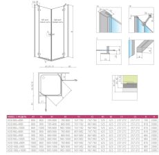 Душова кабіна Radaway Fuenta New KDD 90 см права частина (384060-01-01R) — фото 9