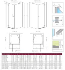 Душова кабіна Radaway Torrenta KDJ 100x100 см права (32444-01-05NR) — фото 7