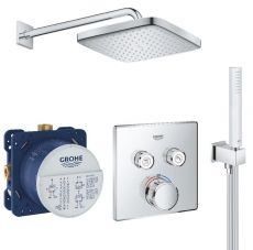 Душова система прихованого монтажу Grohe Grohtherm SmartControl з Tempesta 250 Cube (26415SC1)