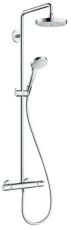 Душова система с термостатом Hansgrohe Croma Select S 180 2jet Showerpipe білий-хром (27253400)