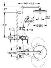 Душевая система Grohe TEMPESTA COSMOPOLITAN System 250 (26673000) — фото 7