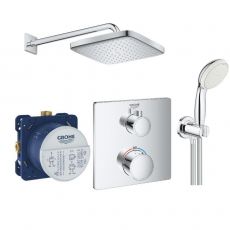 Душова система прихованого монтажу Grohe Grohtherm Сube з Tempesta 250 Cube (UA26415SC0)