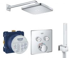 Душова система прихованого монтажу Grohe Grohtherm SmartControl з Tempesta 250 Cube (UA26415SC1)