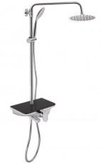 Душевая система Qtap Sloup 51106VKOB черный/хром (QTSL51106VKOB)