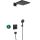Душова система Hansgrohe Raindance E 300 1jet ShowerSelect чорна матова (27939670)