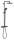 Душова система з термостатом для душа Grohe QuickFix Vitalio Start 250 Black чорна матова (266772430)