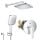 Душова система прихованого монтажу зі змішувачем Grohe QuickFix Start&Vitalio Comfort 250 (UA25183007)