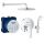 Душова система прихованого монтажу 4в1 Grohe EUROSMART Tempesta 250 (UA26416SC3)