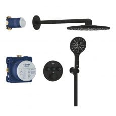 Душова система Grohe Grohtherm SmartControl Rainshower 310 фантомний чорний (34863KF0)