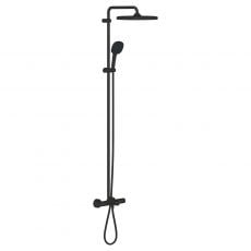 Душевая система для ванны с термостатом Grohe Tempesta Cube 250 чёрный матовый (266912431)