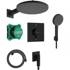 Душова система Hansgrohe Raindance Alive S 300 1jet чорна матова (24630670)
