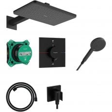 Душова система Hansgrohe Raindance Alive Q 1jet чорна матова (24620670)