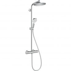 Душова система с термостатом Hansgrohe Crometta S 240 1jet Showerpipe EcoSmart (27268000)
