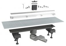 Душовий трап з решіткою під плитку Imprese i-FLOW С 60 см (d12860001C)