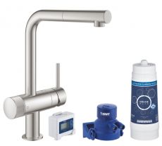 Стартовий комплект Grohe BLUE PURE MINTA сталь (30382DC0)