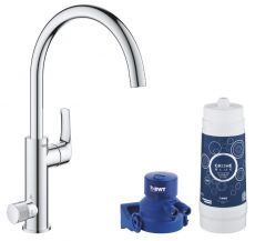 Змішувач для кухні з фільтром Grohe Blue Pure Eurosmart bundle (123757KE)