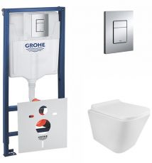 Набір інсталяціі 4в1 Grohe Rapid SL 38772001 з унітазом Qtap Tern QT1733052ERW (38772001QT1733052ERW)