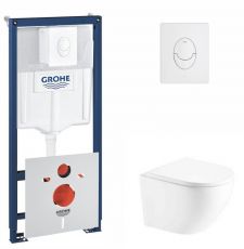 Набір інсталяціі 4в1 Grohe Rapid SL 38722001 з унітазом Qtap Robin QT1333046ENRW (38722001QT1333046ENRW)
