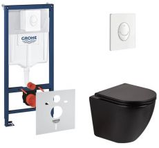 Набір інсталяціі 4в1 Grohe Rapid SL 38722001 з унітазом Qtap Robin (38722001QT13332141ERMB)