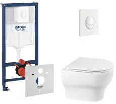 Набір інсталяціі 4в1 Grohe Rapid SL 38722001 з унітазом Qtap Aries (38722001QT0333063ERW)