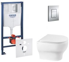 Набір інсталяціі 4в1 Grohe Rapid SL 38772001 з унітазом Qtap Aries (38772001QT0333063ERW)