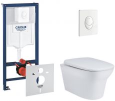 Набір інсталяціі 4в1 Grohe Rapid SL 38722001 з унітазом Qtap Gemini (38722001QT25332614EW)