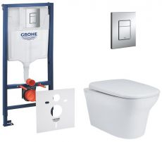 Набір інсталяціі 4в1 Grohe Rapid SL 38772001 з унітазом Qtap Gemini (38772001QT25332614EW)