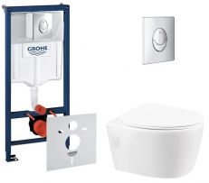 Набір інсталяціі 4в1 Grohe Rapid SL 38721001 з унітазом Qtap Leo (38721001QT11331002ERW)