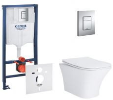 Набір інсталяціі 4в1 Grohe Rapid SL 38772001 з унітазом Qtap Presto (38772001QT24332615EW)