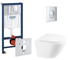 Набір інсталяціі 4в1 Grohe Rapid SL 38721001 з унітазом Qtap Robin (38721001QT1333046ENRW)