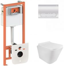 Набір інсталяціі 3в1 Qtap Nest QT0133M425 з унітазом Qtap Tern QT1733052ERW (QT1733052ERW0133M425M08381CRM)