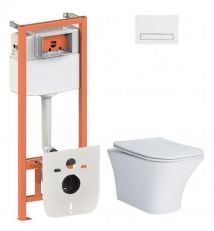 Набір інсталяціі 4в1 Qtap Nest QT0133M425 з унітазом Qtap Presto QT24332615EW (QT24332615EW0133M425M08V1384W)