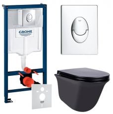 Набір інсталяціі 4в1 Grohe Rapid SL 38721001M з унітазом Qtap Virgo QT1833051ERMB (38721001QT1833051ERMB)