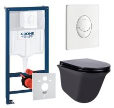 Набір інсталяціі 4в1 Grohe Rapid SL 38722001 з унітазом Qtap Virgo QT1833051ERMB (38722001QT1833051ERMB)