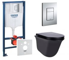 Набір інсталяціі 4в1 Grohe Rapid SL 38772001 з унітазом Qtap Virgo QT1833051ERMB (38772001QT1833051ERMB)