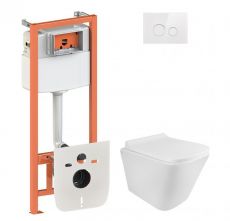 Набір інсталяціі 4в1 Qtap Nest QT0133M425 з унітазом Qtap Tern QT1733052ERW (QT044TE42620)