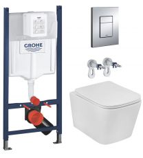 Інсталяція Grohe Rapid SL 38772001 3 в 1 + Унітаз підвісний Kroner Eifel Tornado з сидінням Soft Close (38772001+CV032966)