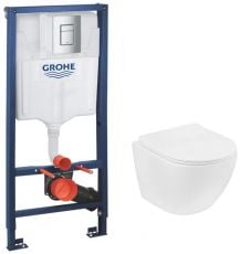 Комплект інсталяція з унітазом 4в1 Grohe Rapid SL + Kroner Harz TORNADO (38772001KH483632)