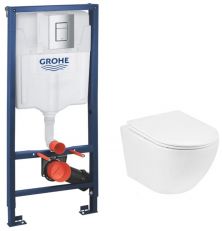 Комплект інсталяція з унітазом 4в1 Grohe Rapid SL + Kroner Harz (38772001KH523632)