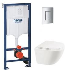 Комплект інсталяції з унітазом Grohe Rapid SL + Mixxus Premium Ellipse-0301-T3 (38536001ELLIPS0301T3)