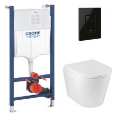 Комплект інсталяції Grohe QuickFix Solido з клавішей змиву Even та унітазом Kroner Armada (38971966243KA51R)