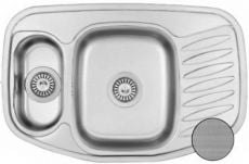 Кухонная мойка из нержавеющей стали Romzha Rampa Decor 1.5C (RO49674)