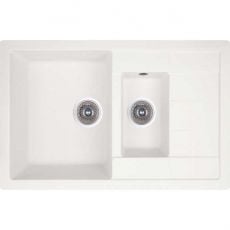Кухонная мойка Lidz 780x495/200 WHI-01 белая (LIDZWHI01780495200)