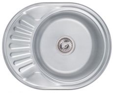 Кухонная мойка из нержавеющей стали Lidz 5745 0.6 мм Decor (LIDZ5745006DEC)